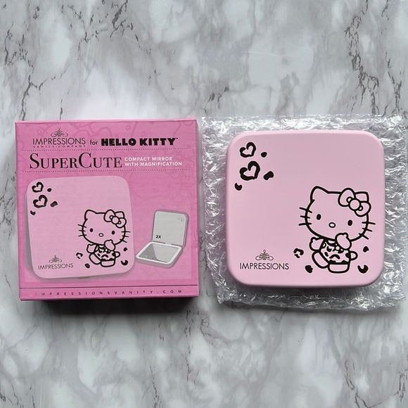 Hello Kitty Makeup Hellokitty Supercute Compact Mirror In Pink